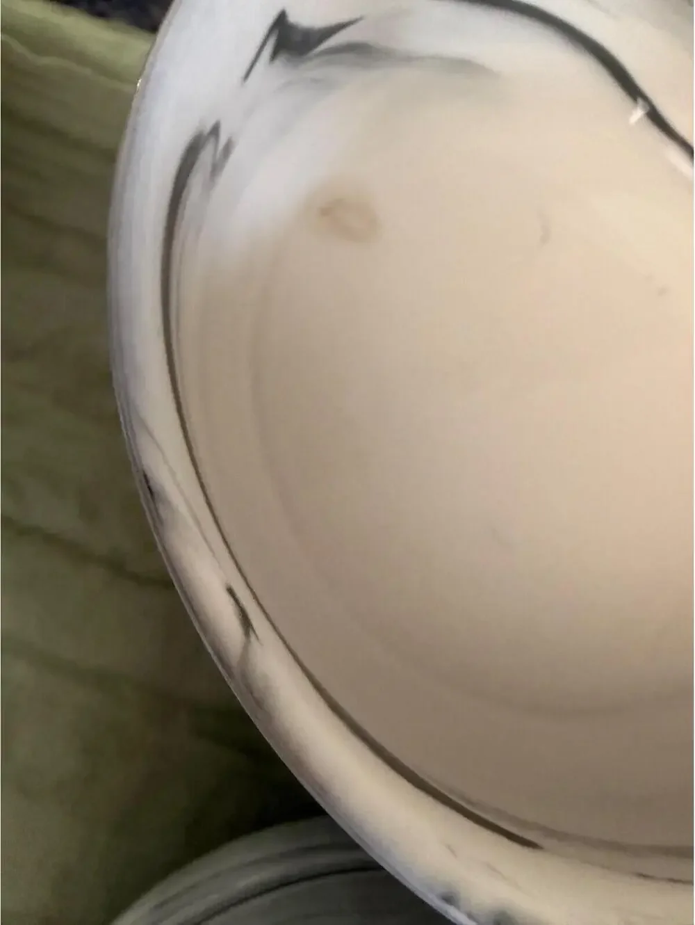 (6) Artisanal Kitchen Supply Coupe Cereal Bowl Gray Marble Swirl Stoneware 6”